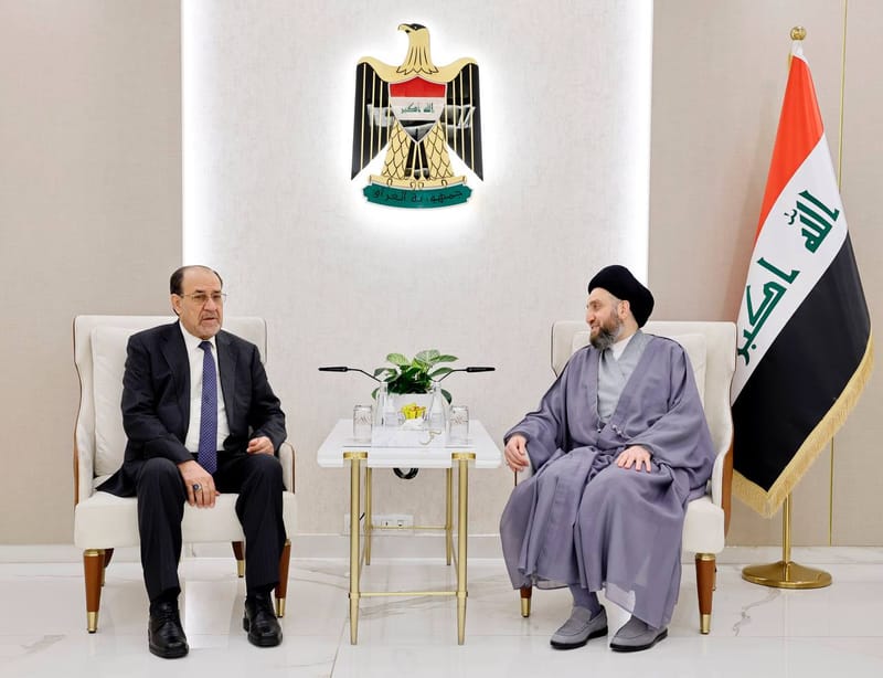 الحكيم يلتقي رئيس ائتلاف دولة القانون الأستاذ نوري المالكي