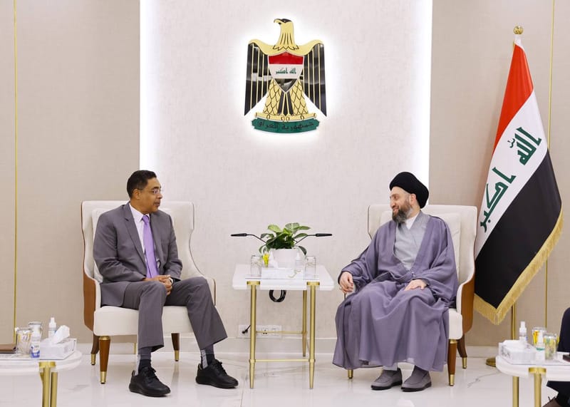 الحكيم يلتقي سعادة سفير دولة الكويت