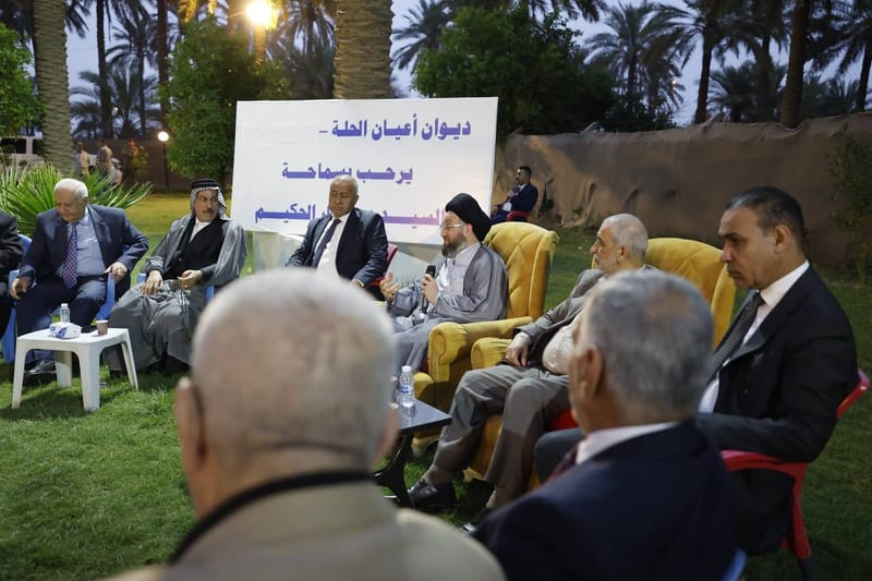 زيار سماحة السيد عمار الحكيم مجلس اعيان محافظة بابل