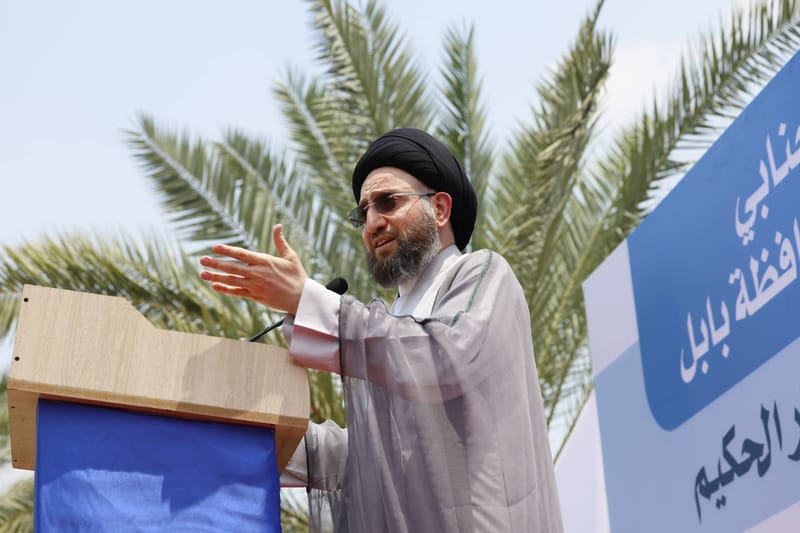 زيارة سماحة السيد عمار الحكيم لمضيف الشيخ مكي عسل الجنابي