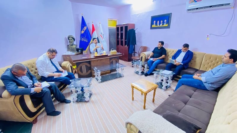 مسؤول تنظيمات الجنوب السيد قصي الموسوي يلتقي مجموعة من مسؤولي الملفات التيارية في محافظة واسط.