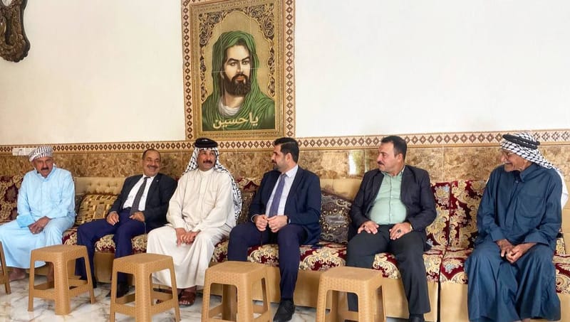 الشموسي يواصل زياراته في برنامجه الاجتماعي الثاني في مضيف الشيخ طالب الكناني في بلدروز.