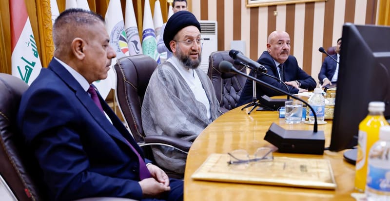 زيارة سماحة السيد عمار الحكيم جامعة القادسية