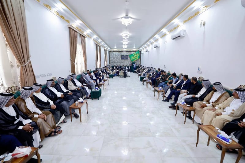 زيارة سماحة السيد عمار الحكيم مضيف عشيرة السادة آل علي خان المدني الحسيني، مضيف جناب السيد حبيب المدني في قضاء آل بدير