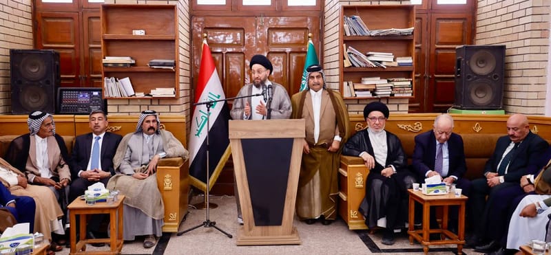 زيارة سماحة السيد عمار الحكيم قضاء الشنافية في محافظة الديوانية