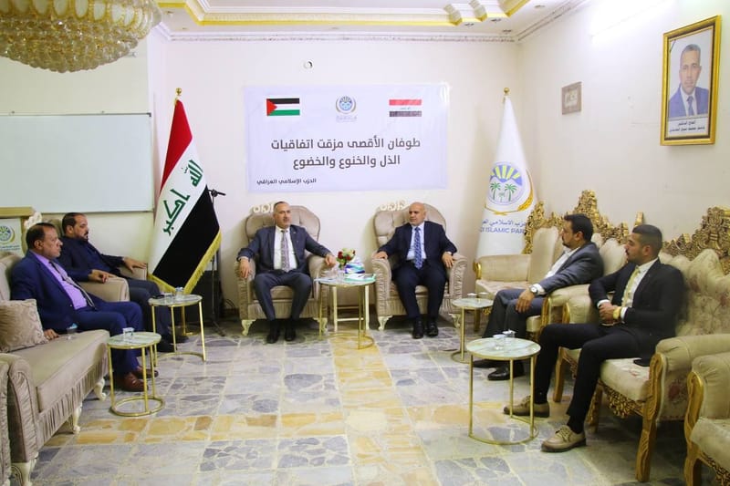 خلال زيارته المقر العام للحزب الإسلامي العراقي في ديالى، الأستاذ قاسم المعموري أمين المحافظة يلتقي الأمين العام الدكتور محمد المعموري