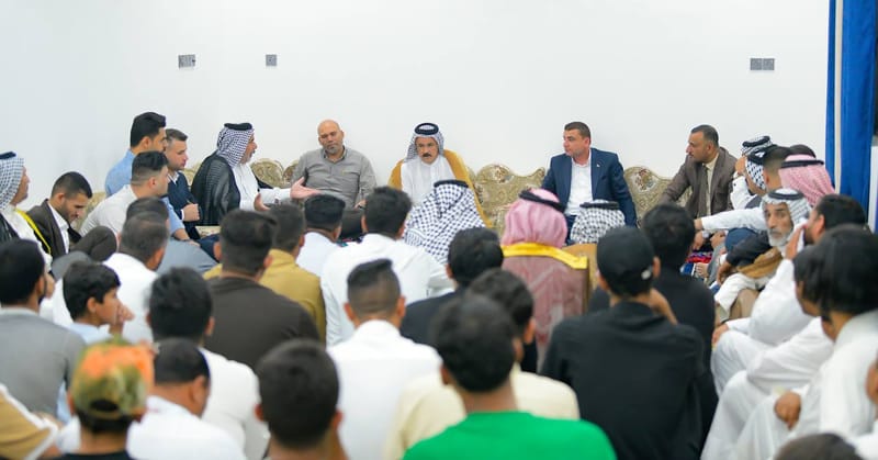 محافظ ذي قار السيد مرتضى عبود الابراهيمي يزور منطقة العكر الشرقي والغربي