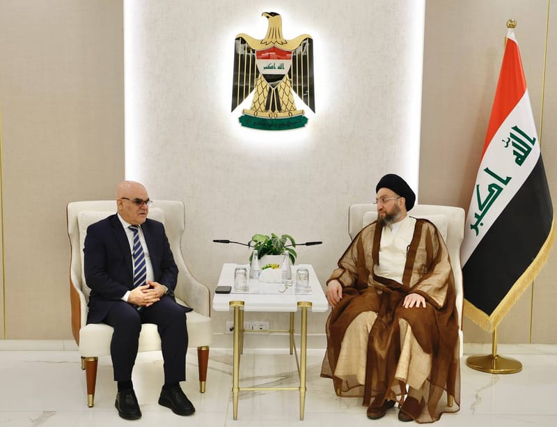 التقى سماحة السيد عمار الحكيم  رئيس المؤتمر الوطني للكرد الفيليين الأستاذ طارق المندلاوي