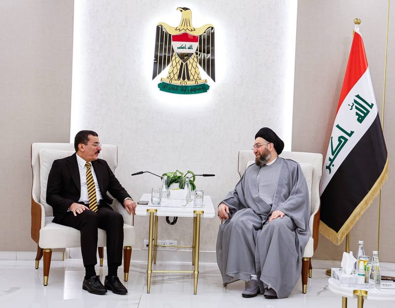 لقاء سماحة السيد عمار الحكيم  رئيس مجلس محافظة بغداد الأستاذ عمار القيسي أ