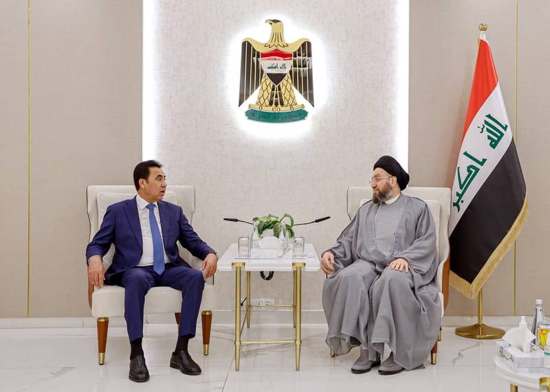 إلتقى سماحة السيد عمار الحكيم  الأستاذ عبد القادر الدخيل محافظ نينوى