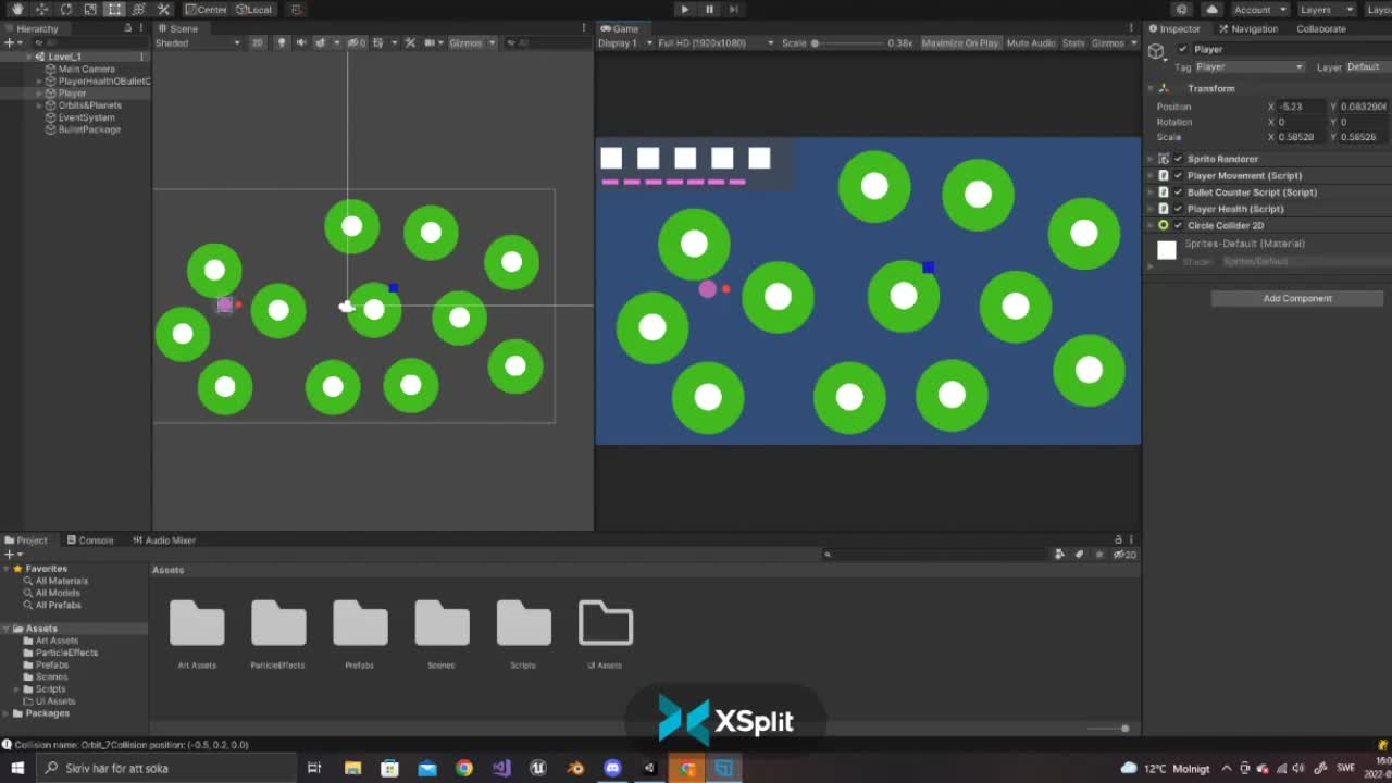 This video shows gameplay in the early stages without any art 
