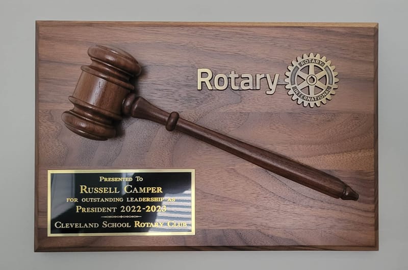Present Plaque for service