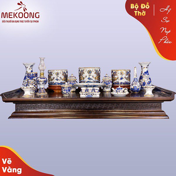 Bộ Đồ Thờ Hỷ Sự Nạp Phúc