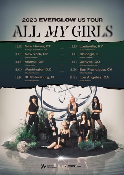 EVERGLOW Announces "ALL MY GIRLS" U.S. Tour Dates and Cities