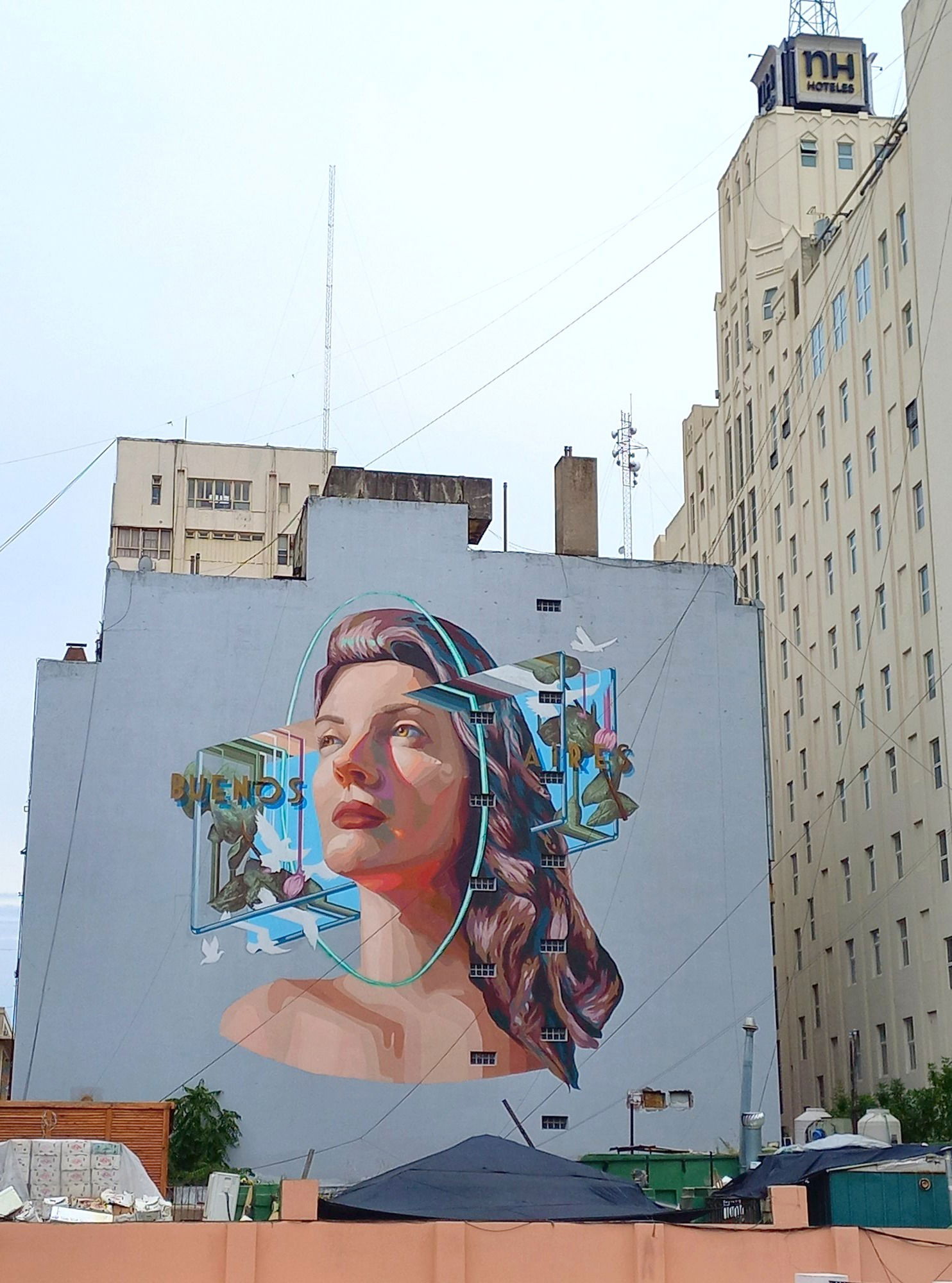 Murales desde la terraza del MCBA