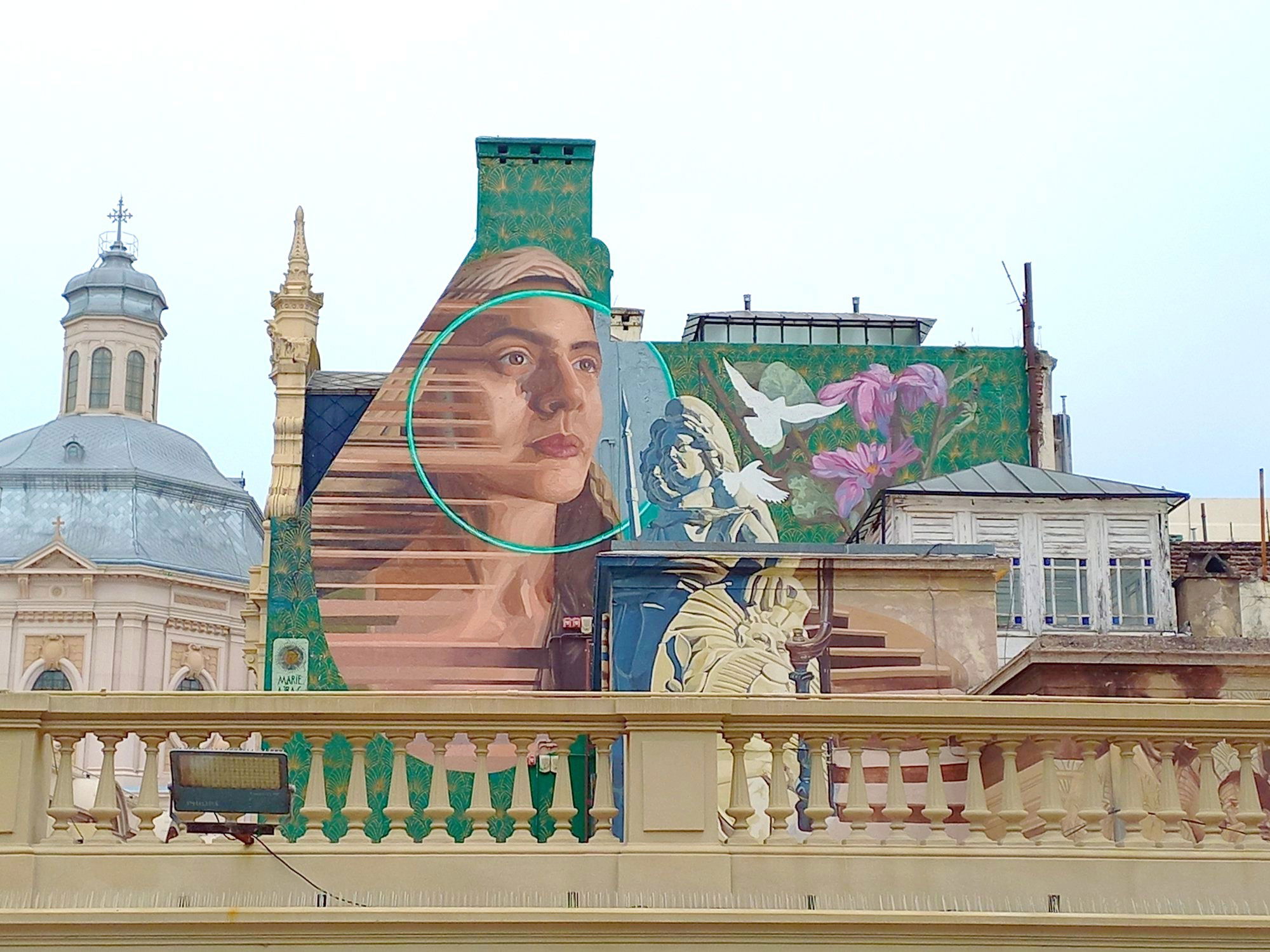 Murales desde la terraza del MCBA