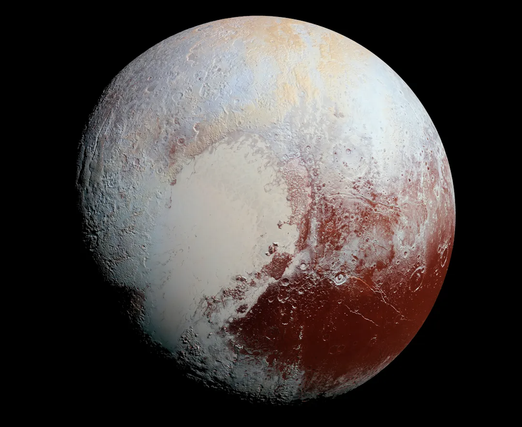 Plutón se quitó su máscara