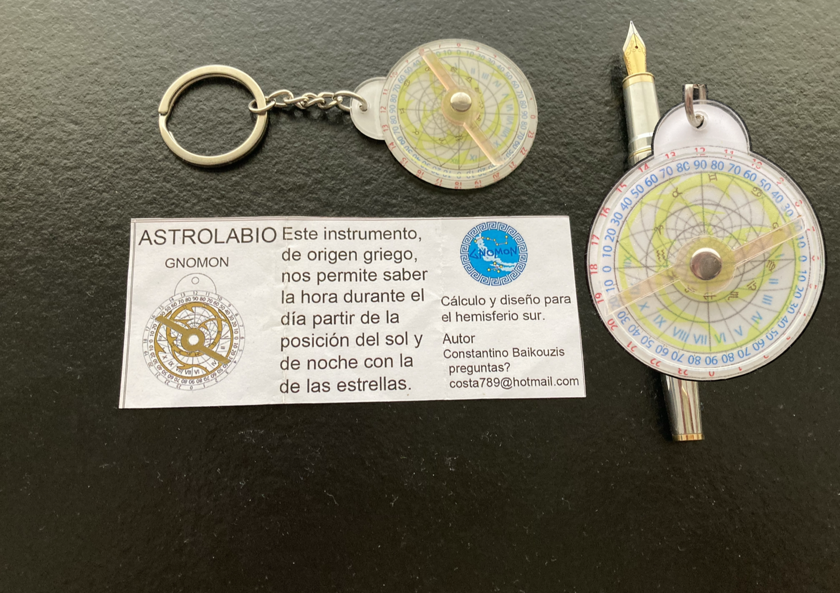 Llavero Astrolabio Gnomon