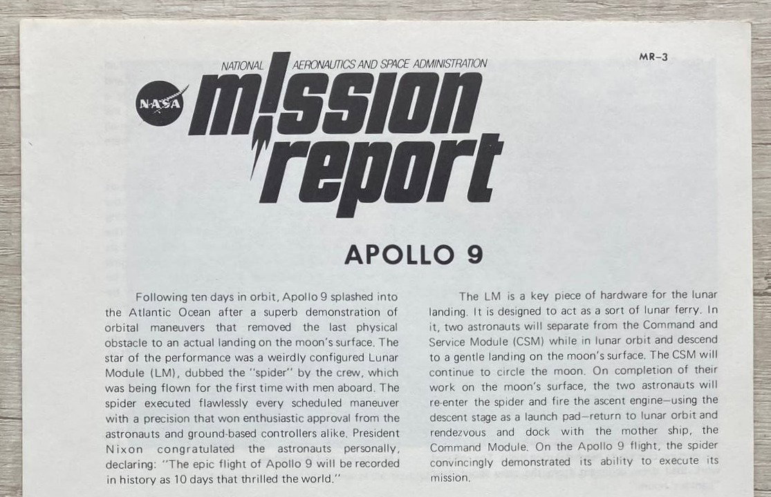 Apollo 9 | Reporte de Misión