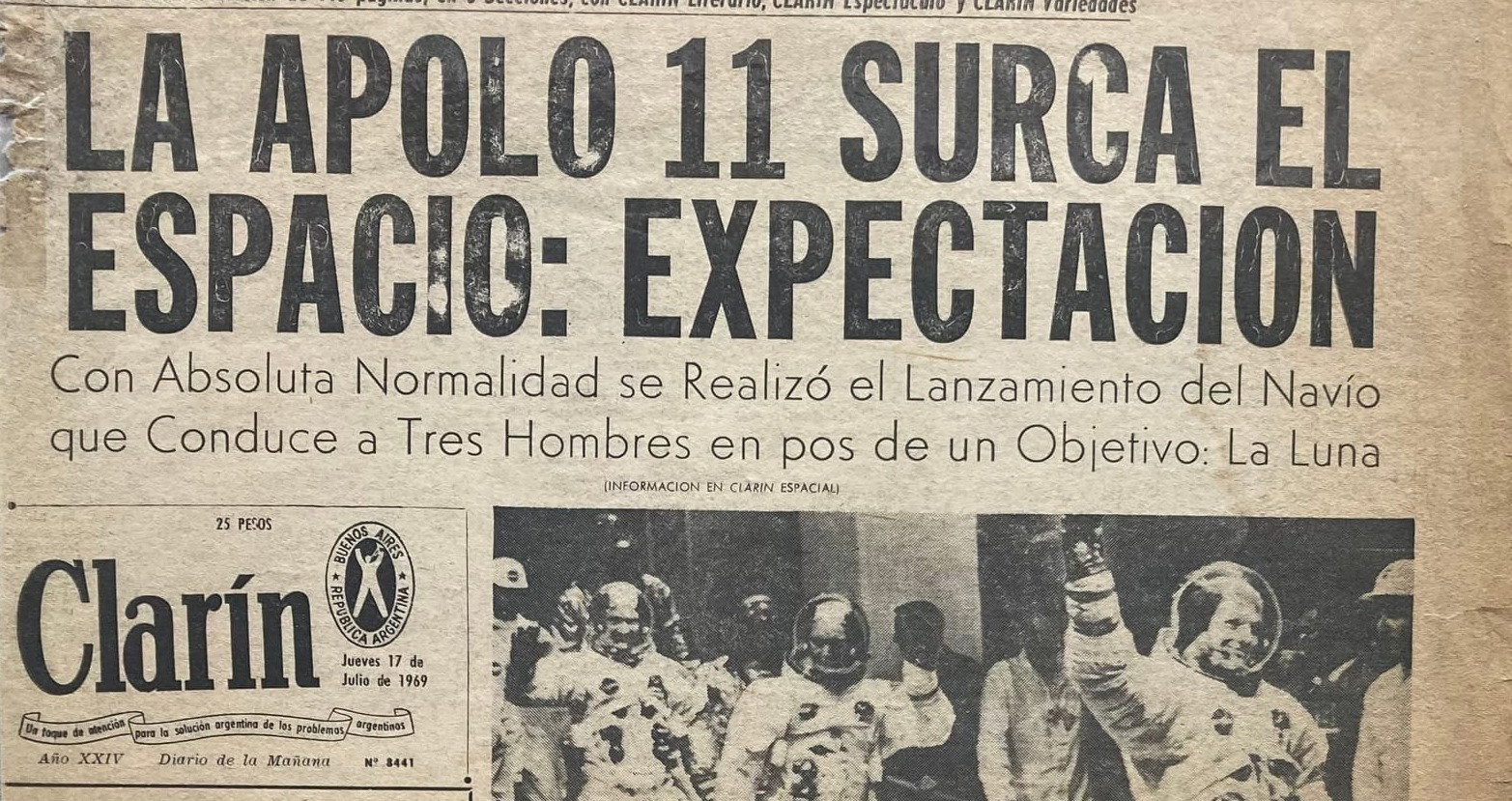 Apollo 11 | Clarín 17/7/1969