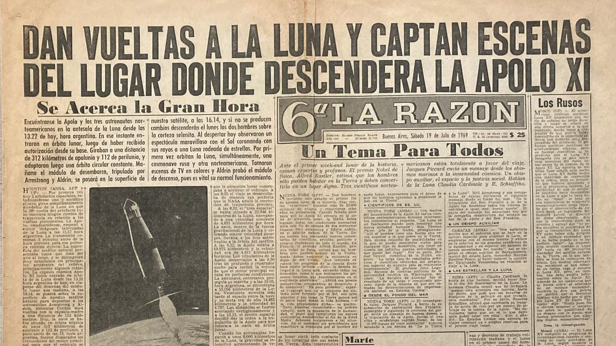 Apollo 11 | 6ta La Razón 19/7/1969