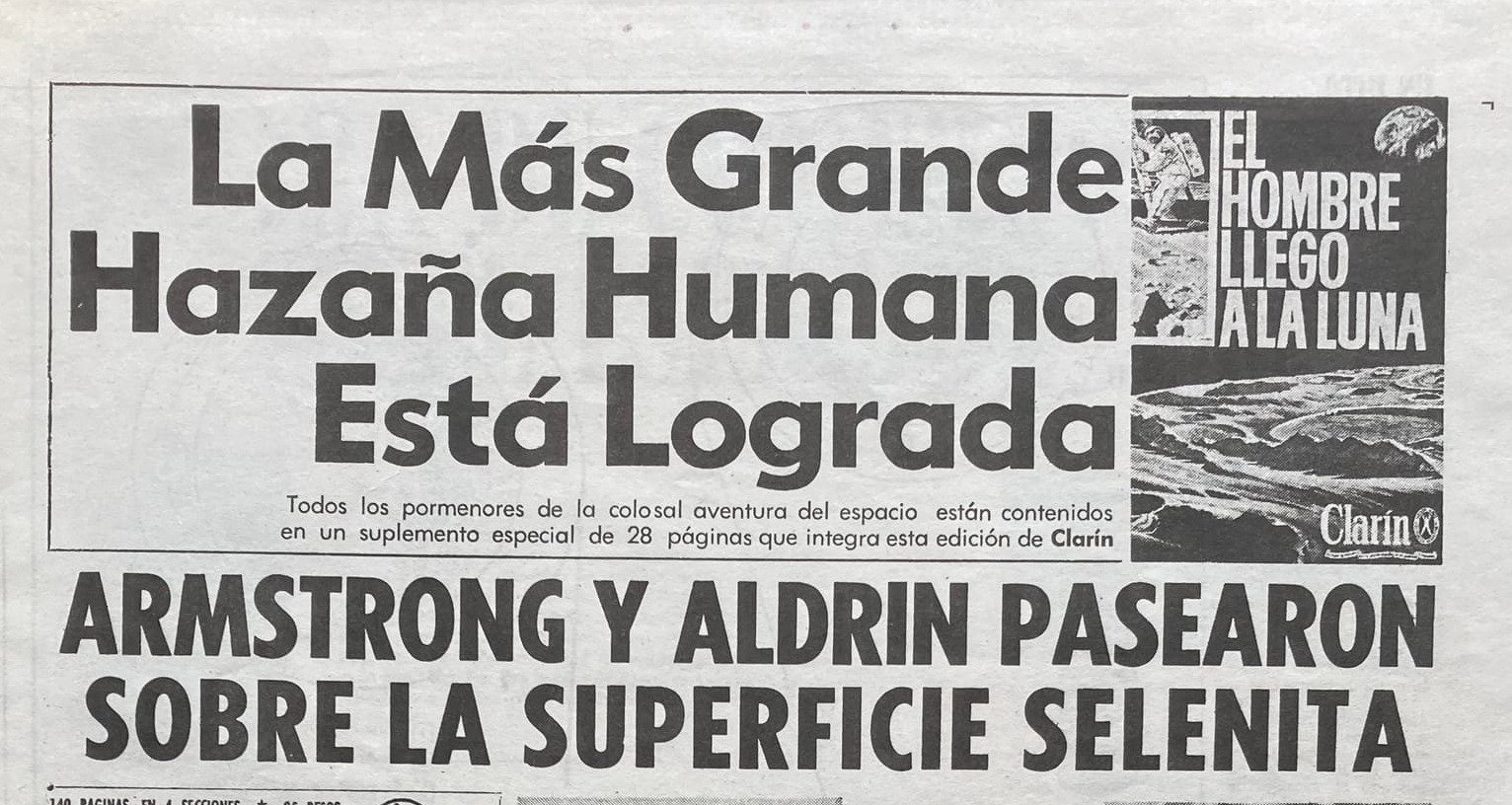 Apollo 11 | Clarín 21/7/1969