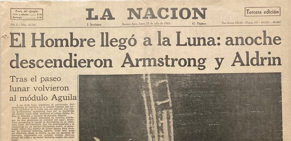 Apollo 11 | La Nación 21/7/1969