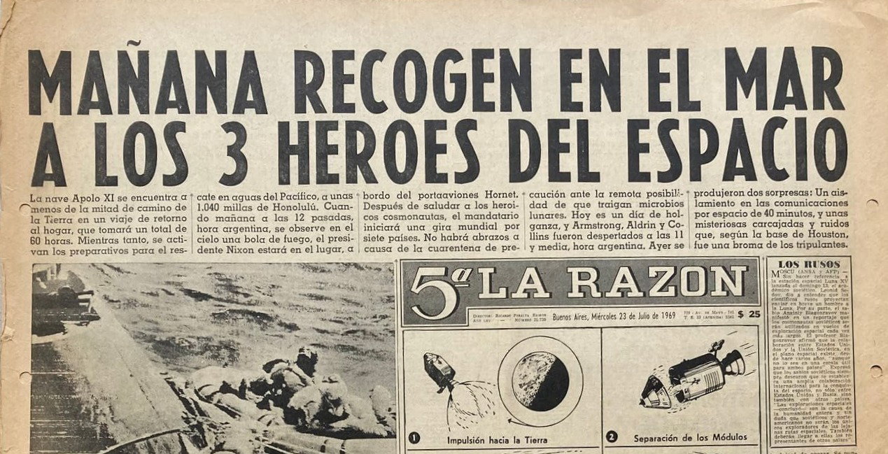Apollo 11 | 5ta La Razón 23/7/1969