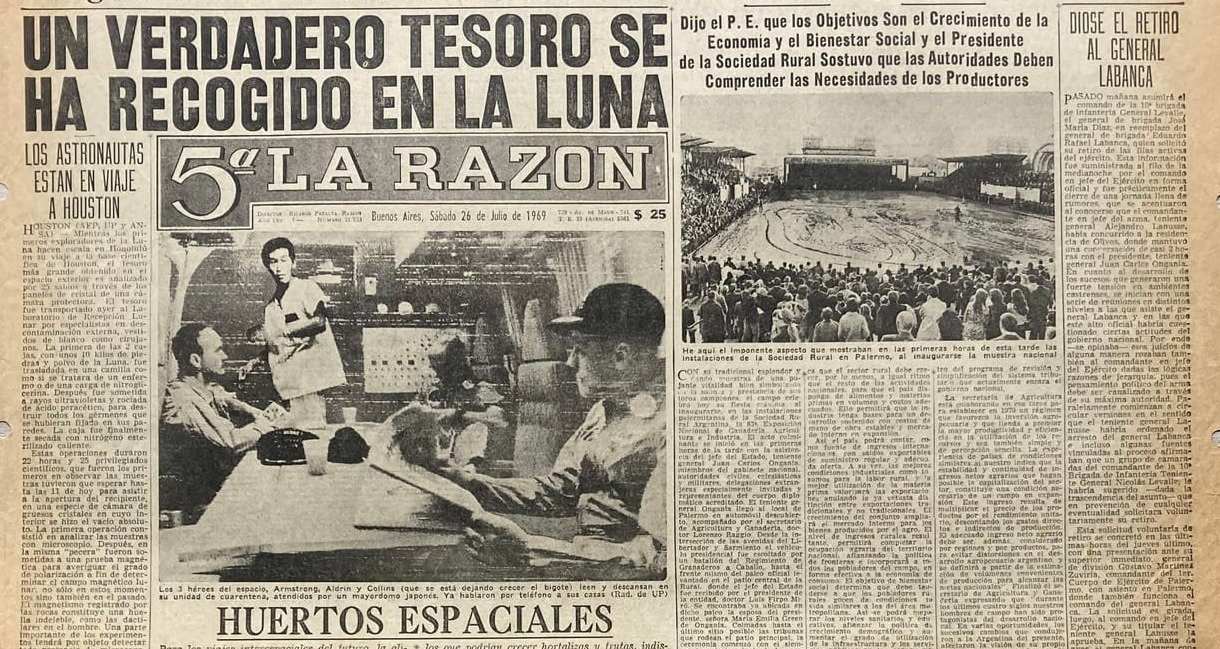 Apollo 11 | 5ta La Razón 26/7/1969