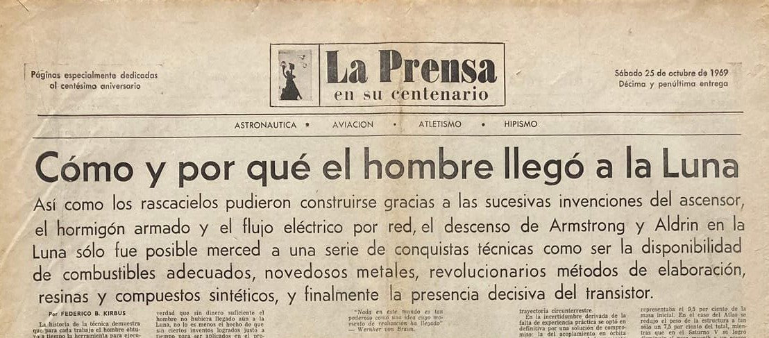 Apollo | La Prensa 25/10/1969