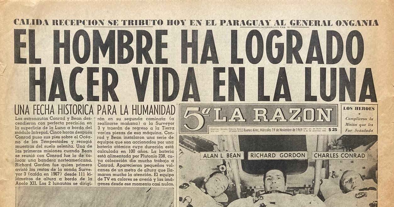 Apollo 12 | 5ta La Razón 19/11/1969