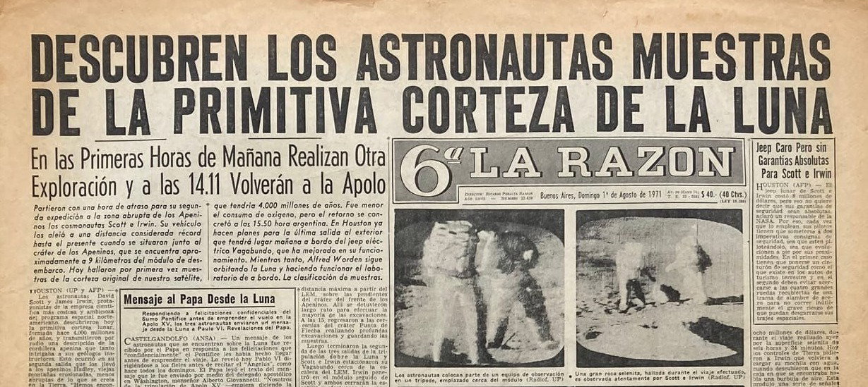 Apollo 15 | 6ta La Razón 1/8/1971