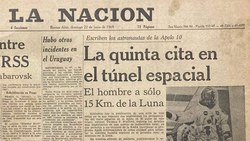 Apollo 10 | La Nación 22/6/1969