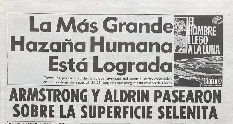 Apollo 11 | Clarín 21/7/1969