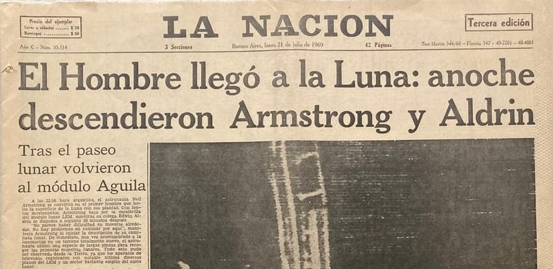 Apollo 11 | La Nación 21/7/1969