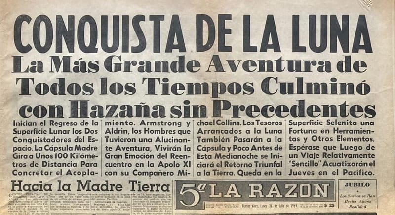 Apollo 11 | 5ta La Razón 21/7/1969