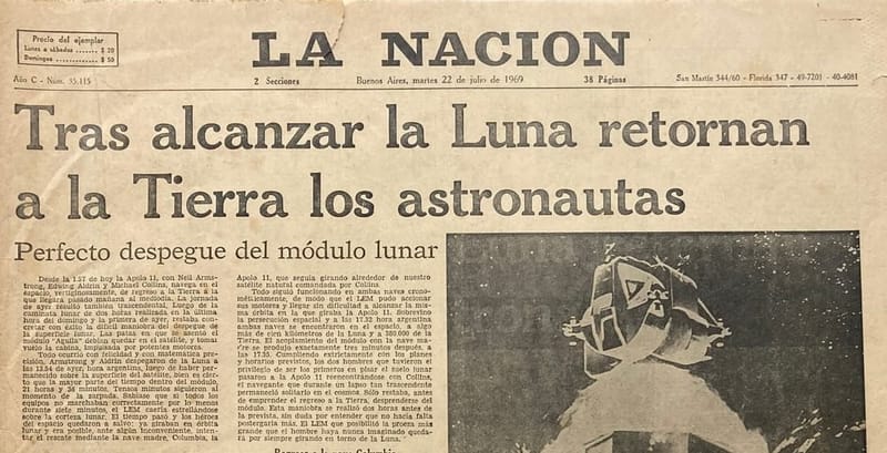 Apollo 11 | La Nación 22/7/1969