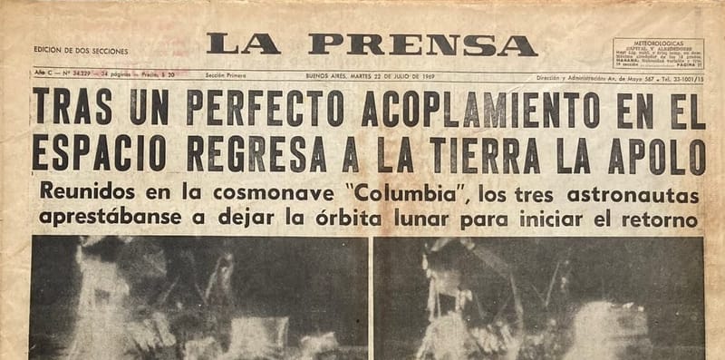 Apollo 11 | La Prensa 22/7/1969