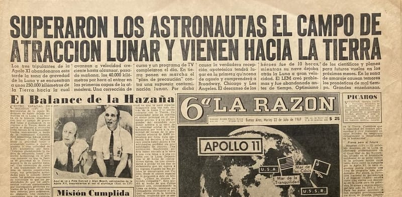 Apollo 11 | 6ta La Razón 22/7/1969