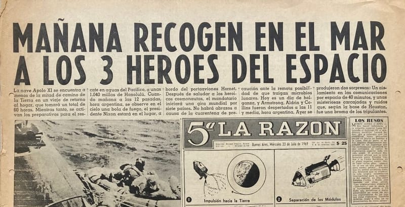 Apollo 11 | 5ta La Razón 23/7/1969