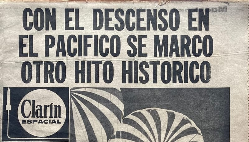 Apollo 11 | Clarín Espacial 25/7/1969