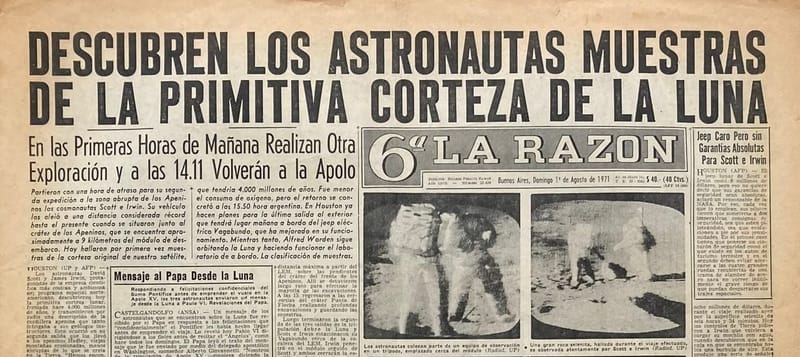 Apollo 15 | 6ta La Razón 1/8/1971