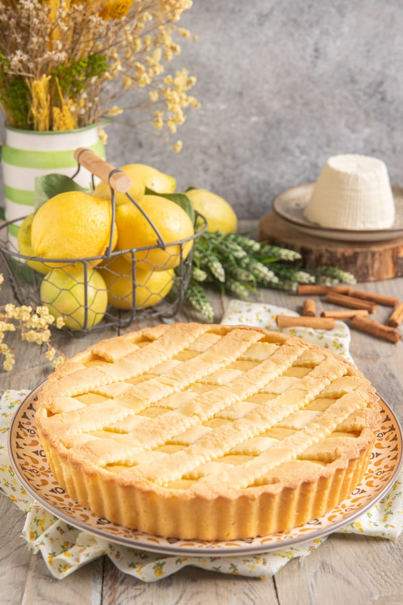 Crostata  con ricotta (a fcazz pa rcott)