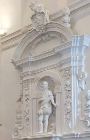 Il Duca Francesco  Revertera nella Chiesa del Convento di Sant'Antonio