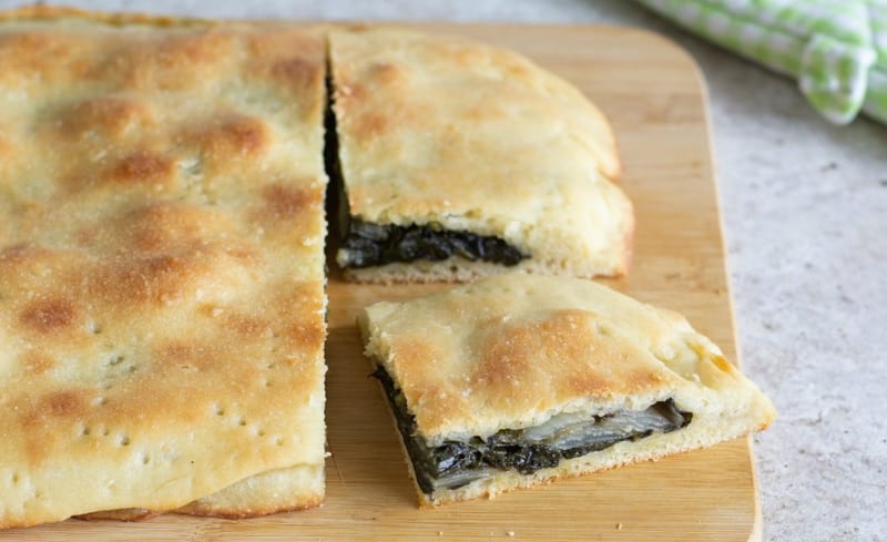 Focaccia con le bietole (a fcazz pi iet)