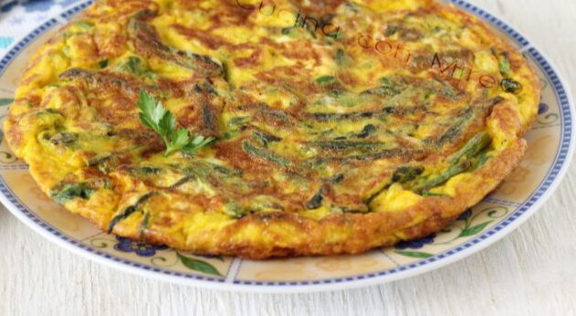 Frittata con asparagi selvatici (a frttat pi sparg'n)