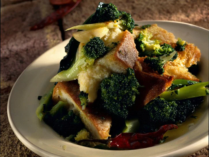 Pane cotto con rape (pan cutt e rap)