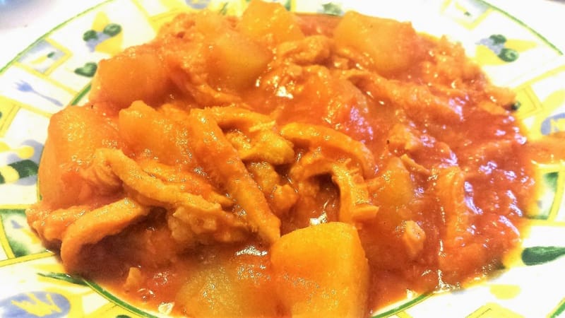 Trippa e patate (trepp e patan)