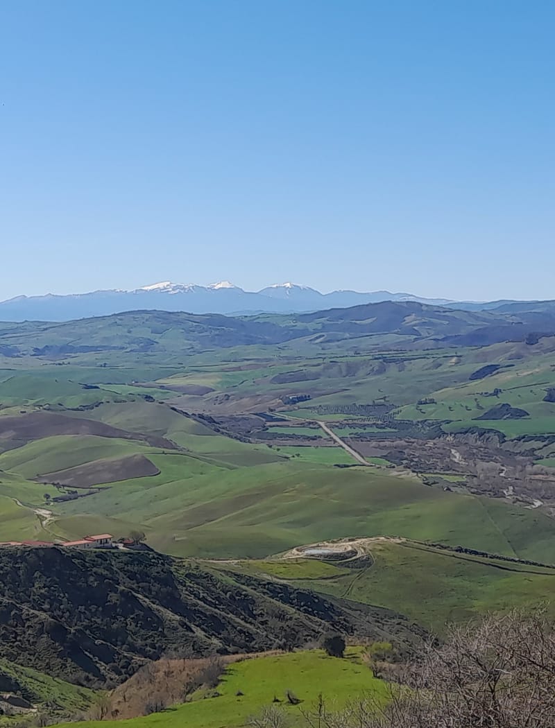 Il Mare e Le Cime del Parco del Pollino viste da Salandra - Foto 13 marzo 2023