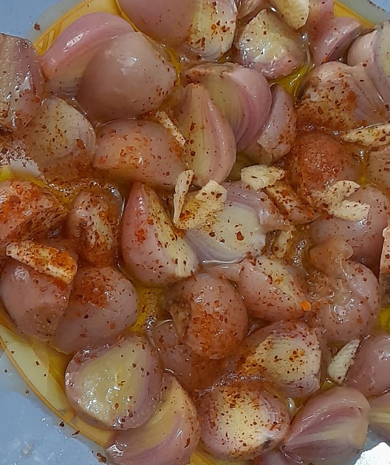 Lampascioni con aglio, olio e peperoncino